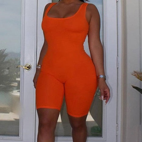 SLEEVELESS ROMPER JUMPSUIT