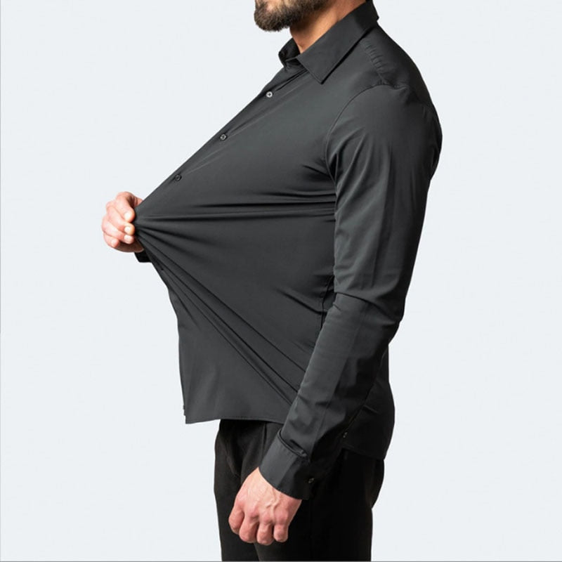 MEN'S LONG-SLEEVED BUSINESS CASUAL SHIRT