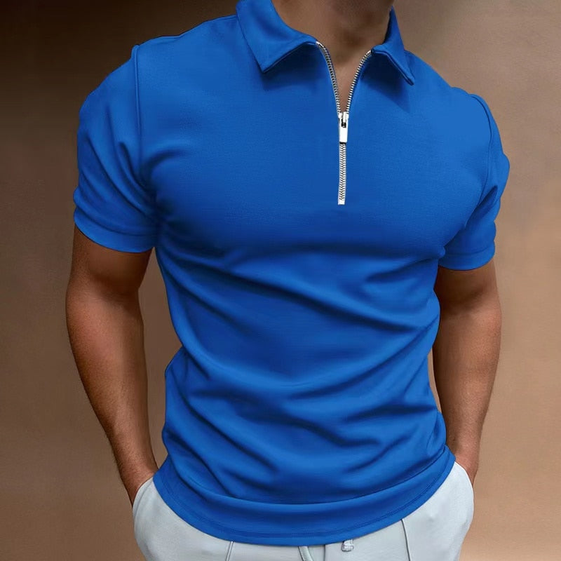 MEN'S SOLID COLOR POLO SHIRT