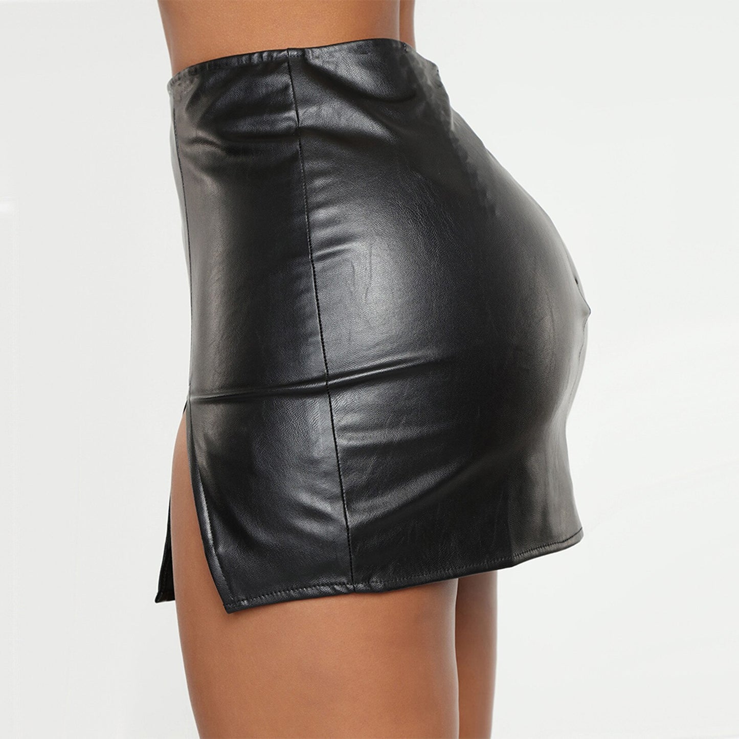 WOMEN'S LEATHER NIGHT CLUB-WEAR SKIRT 🔥