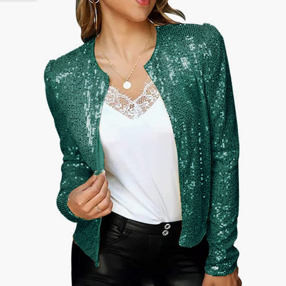 SEQUIN OUTWEAR WOMEN'S FASHION COAT