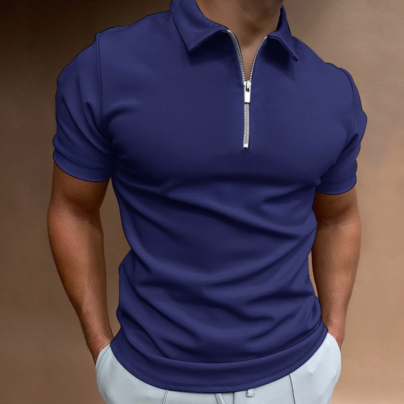 MEN'S SOLID COLOR POLO SHIRT