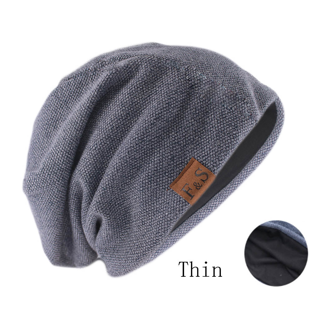 KNITTED SOLID COLOR FASHION BONNET HAT FOR MEN AND WOMEN