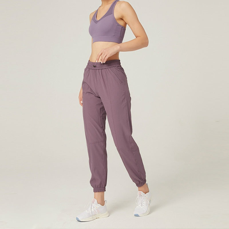 DRAWSTRING RUNNING SPORT JOGGERS