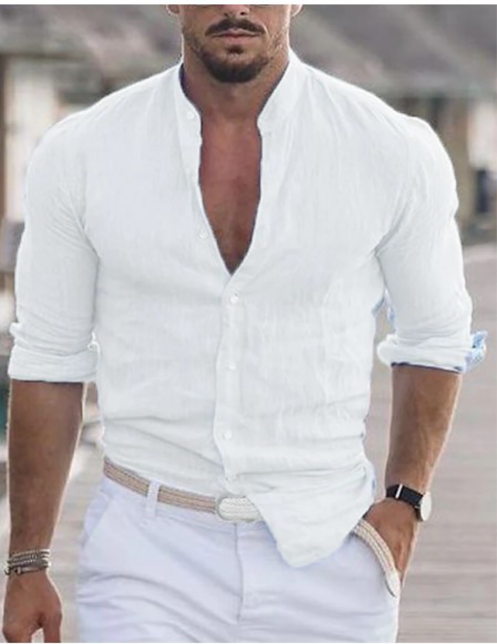 MEN'S CASUAL COTTON LINEN SHIRT