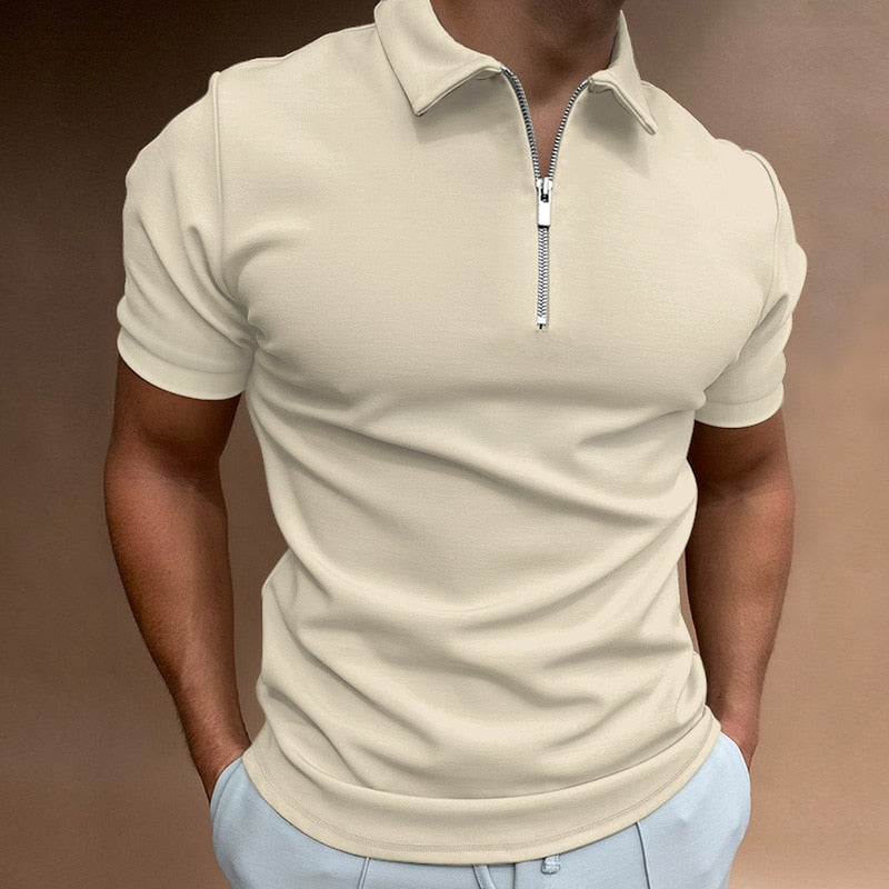 MEN'S SOLID COLOR POLO SHIRT