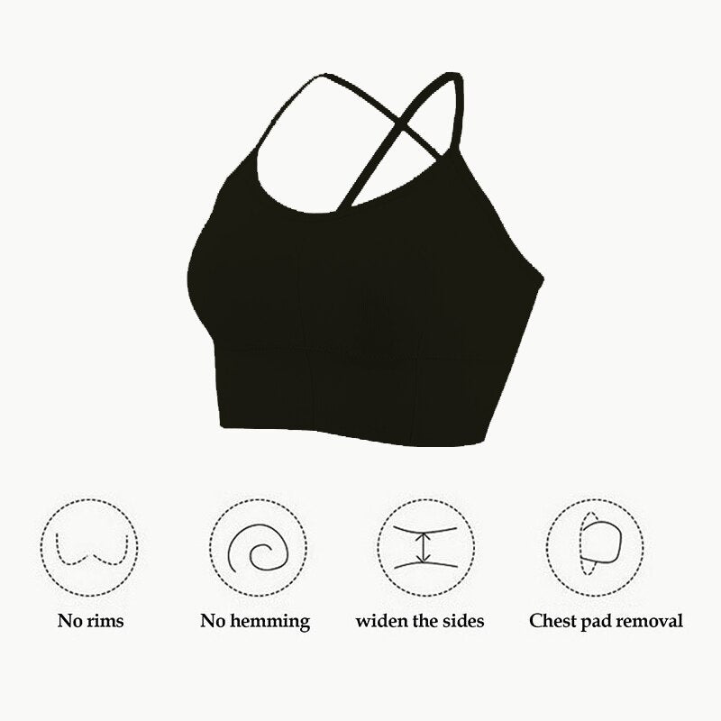 WOMEN'S CROSS STRAP SPORTS BRA