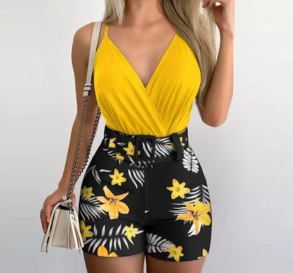 SHIRT TOP & MINI SKIRT 2 PIECE SET