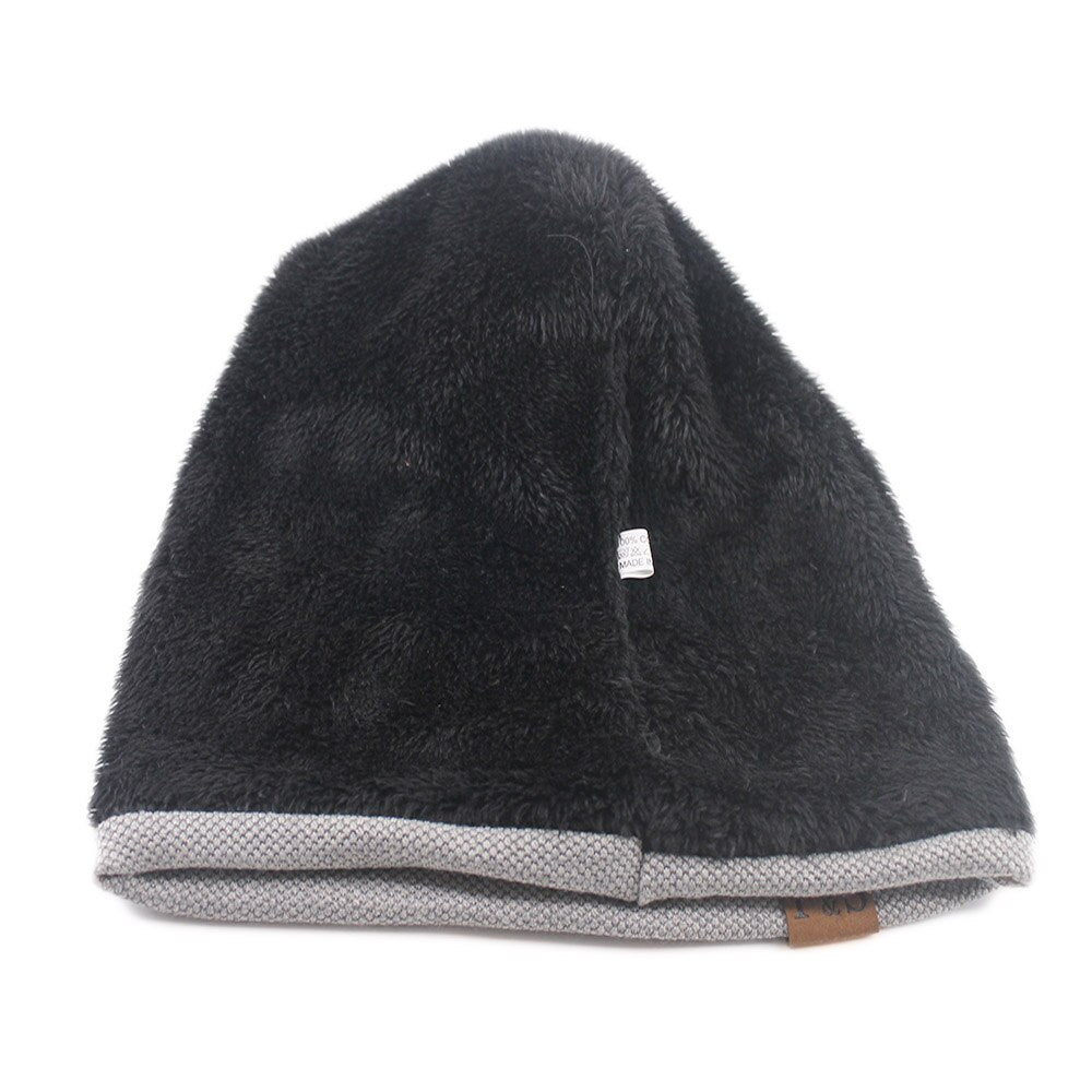 KNITTED SOLID COLOR FASHION BONNET HAT FOR MEN AND WOMEN