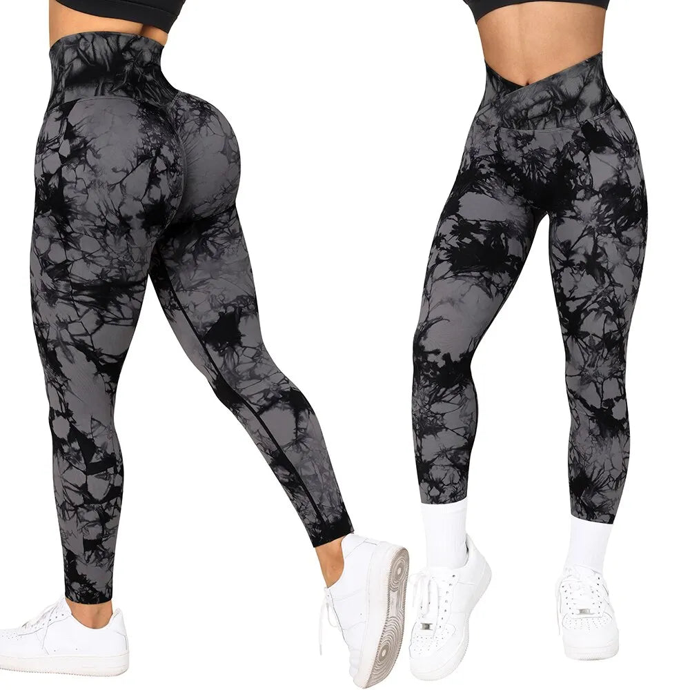 TIE DYE FITNESS LEGGINGS