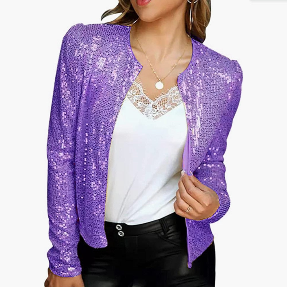 SEQUIN OUTWEAR WOMEN'S FASHION COAT