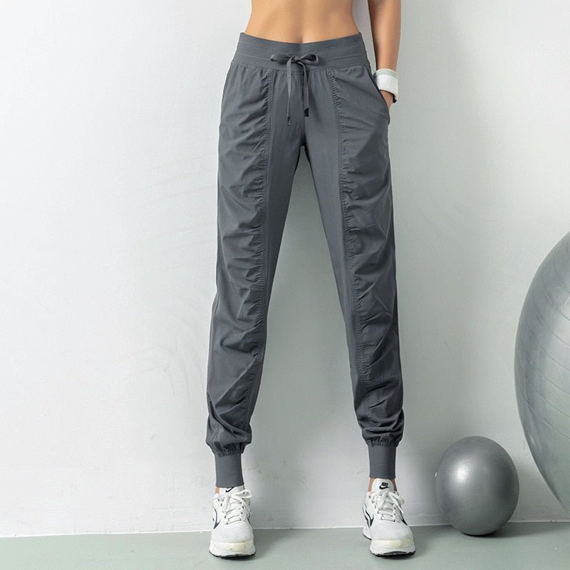 DRAWSTRING RUNNING SPORT JOGGERS