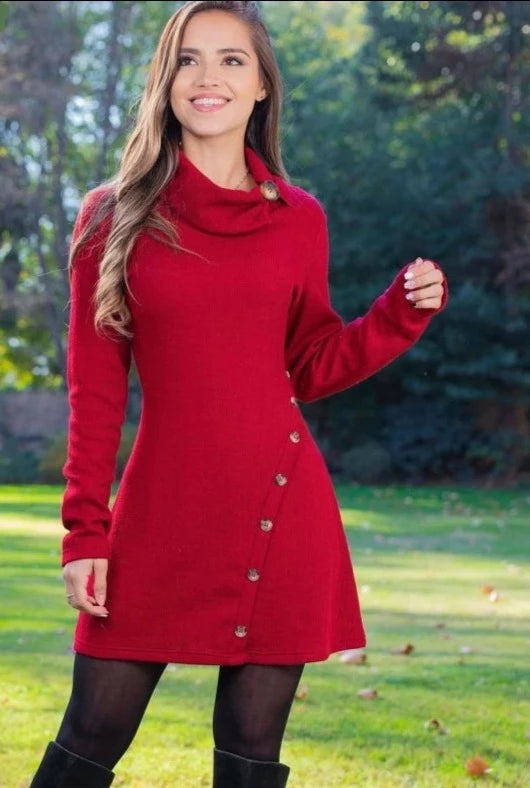 ELEGANT LONG SLEEVE FASHION DRESS