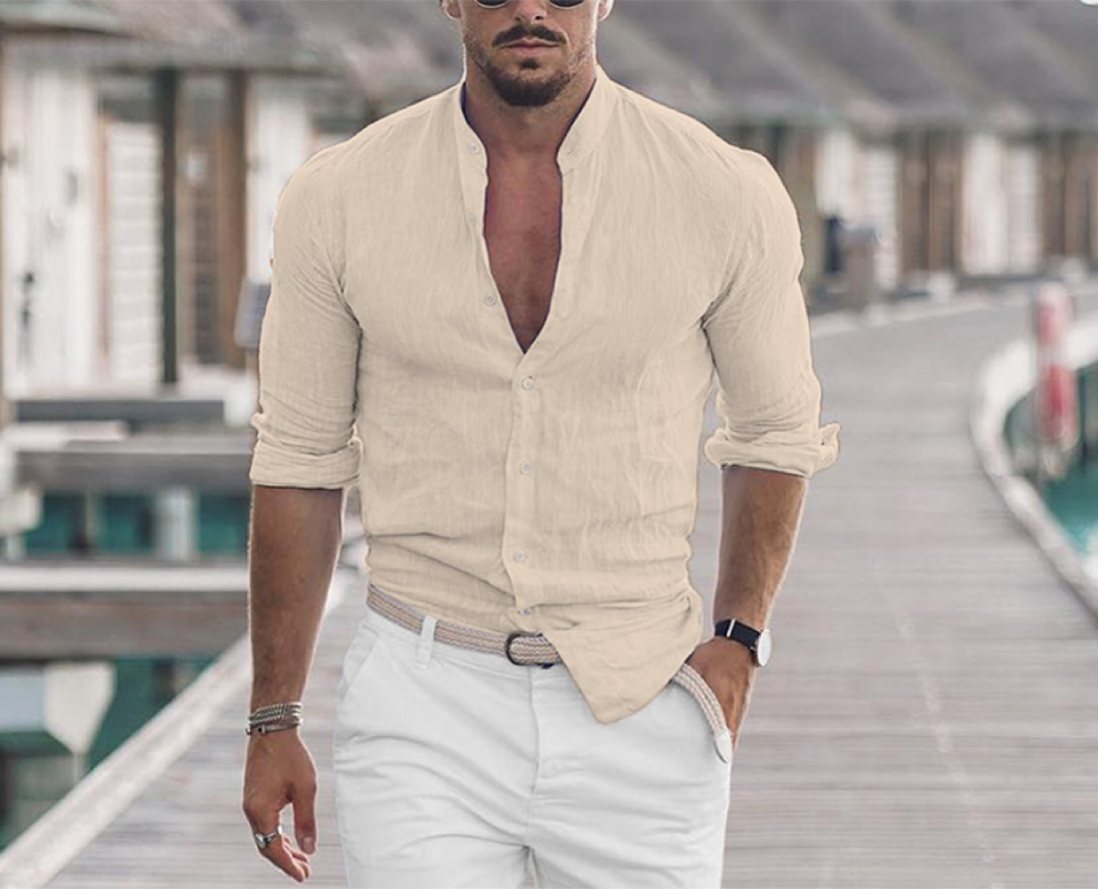 MEN'S CASUAL COTTON LINEN SHIRT