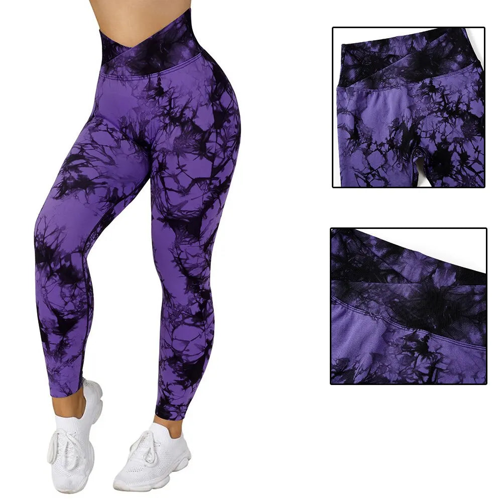 TIE DYE FITNESS LEGGINGS