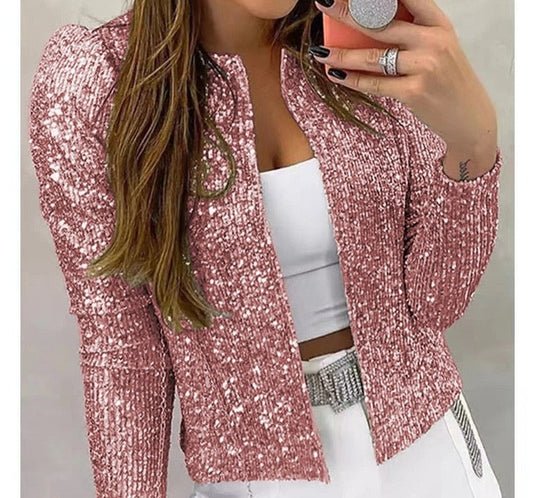 SEQUIN OUTWEAR WOMEN'S FASHION COAT