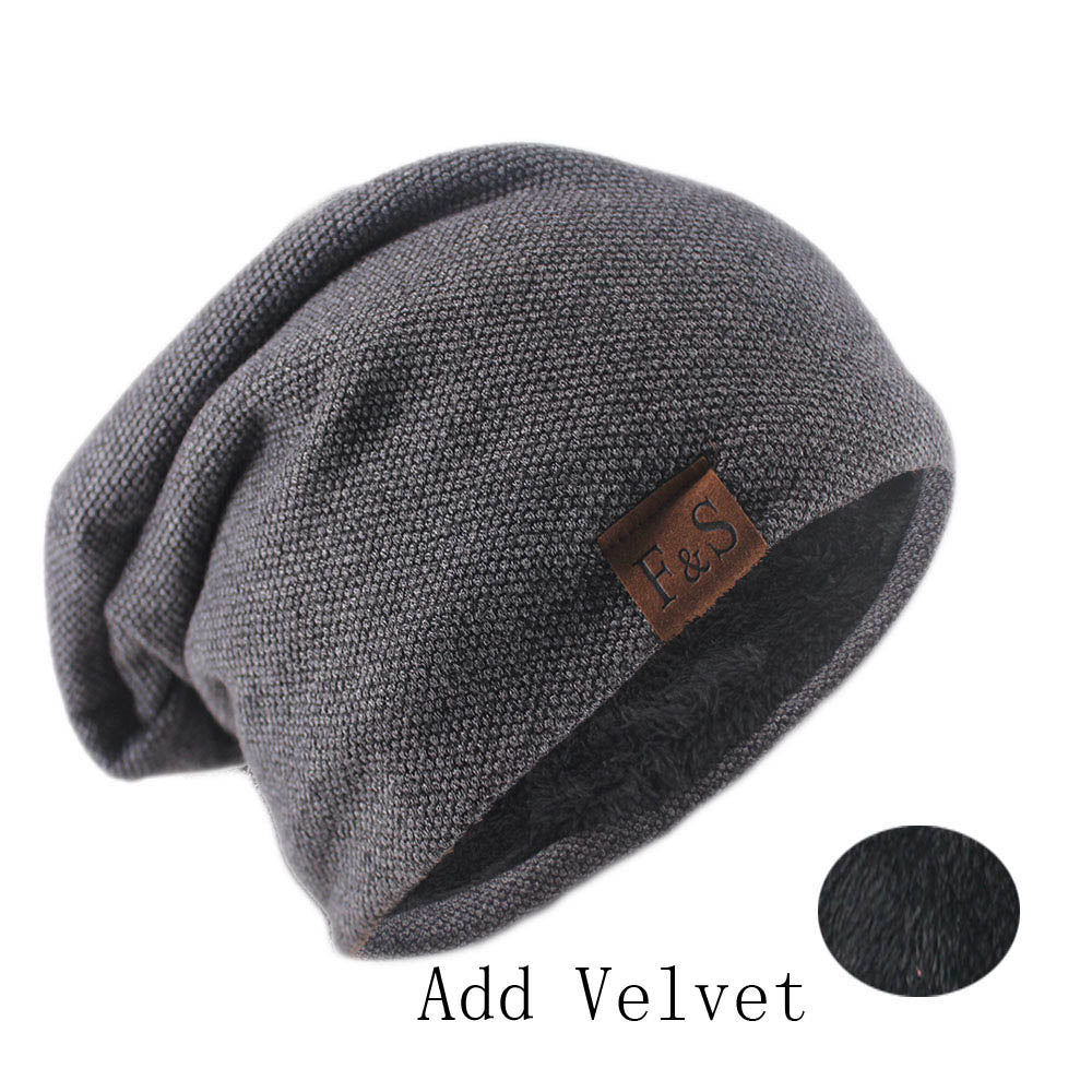 KNITTED SOLID COLOR FASHION BONNET HAT FOR MEN AND WOMEN