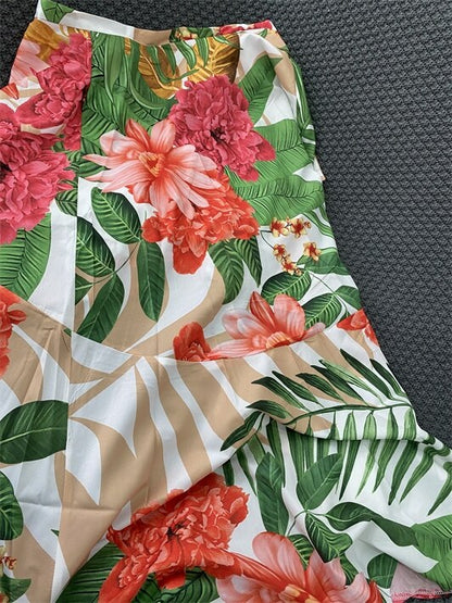 BOHEMIA CAMI TOP & HIGH WAIST LONG SKIRT 2PCS SET