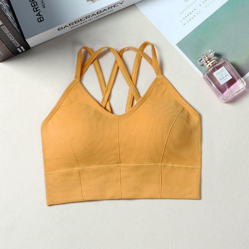 BREATHABLE PUSH-UP SPORTS BRA