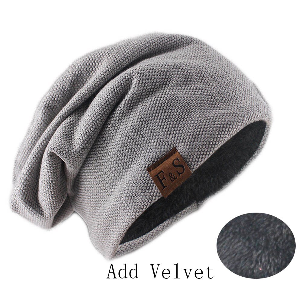 KNITTED SOLID COLOR FASHION BONNET HAT FOR MEN AND WOMEN