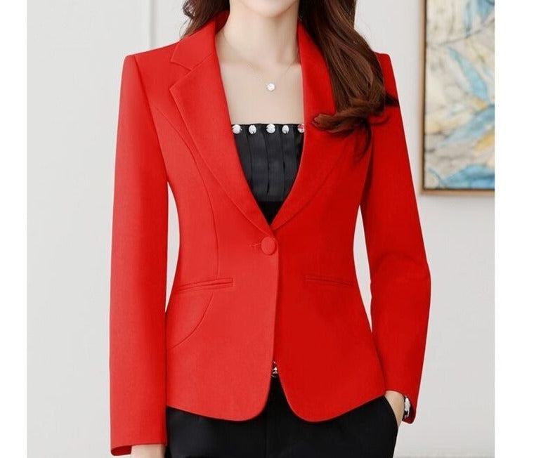 REGULAR SINGLE BREASTED OFFICE BLAZER