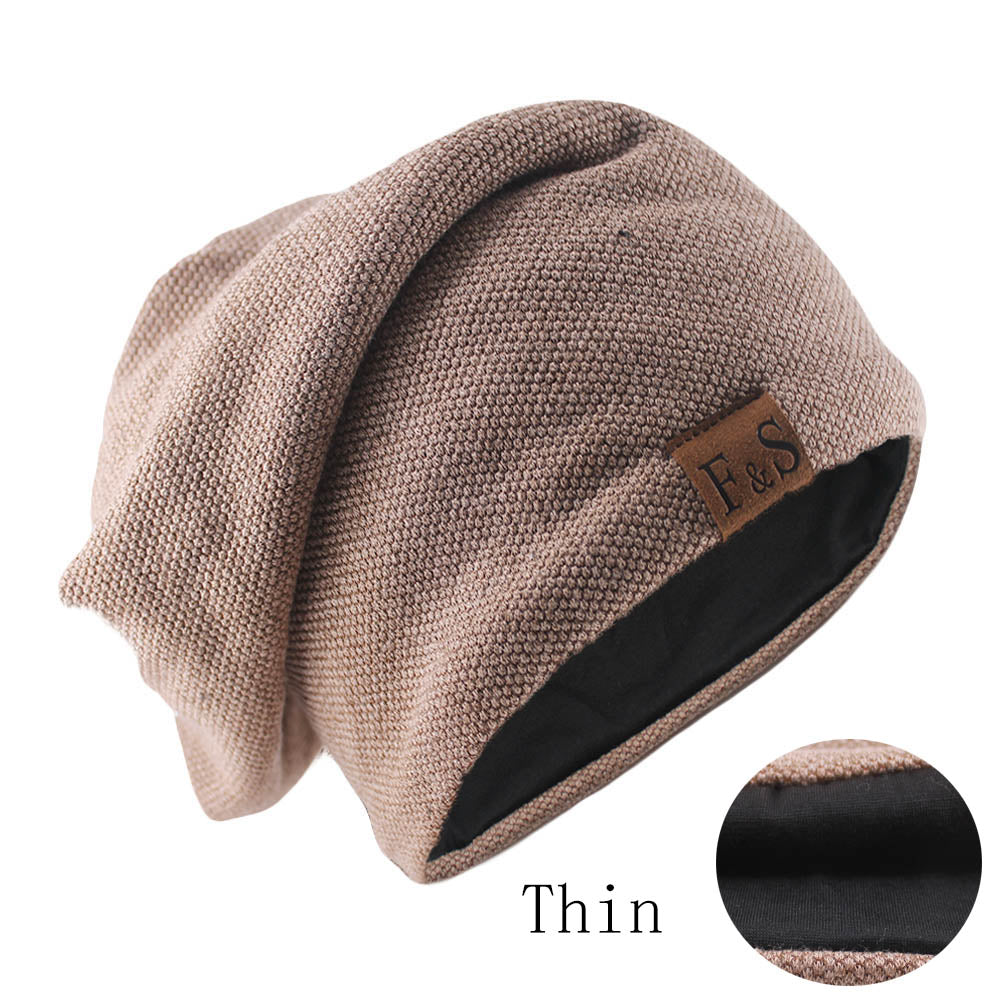 KNITTED SOLID COLOR FASHION BONNET HAT FOR MEN AND WOMEN