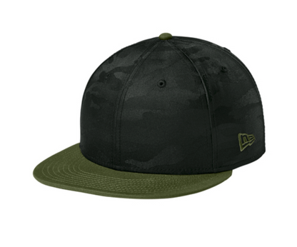 New Era® Camo Flat Bill Snapback Cap-NE407