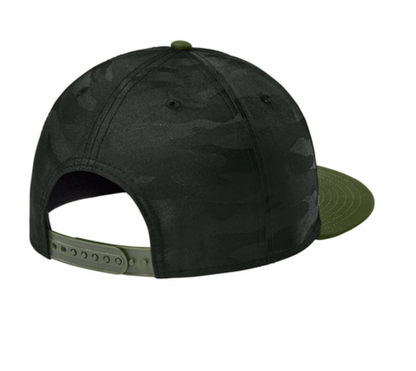 New Era® Camo Flat Bill Snapback Cap-NE407