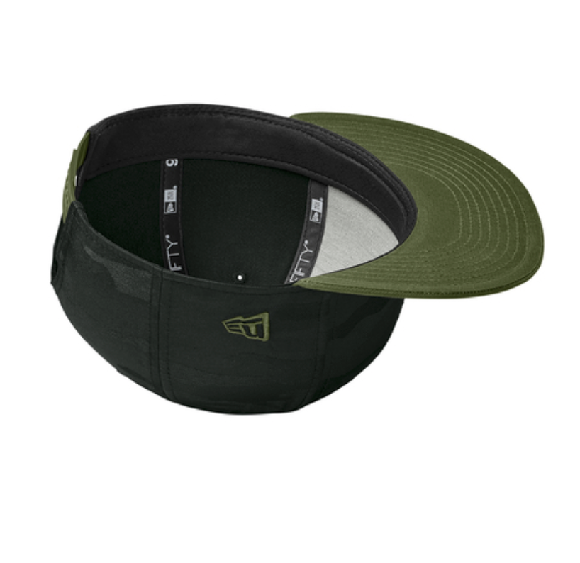 New Era® Camo Flat Bill Snapback Cap-NE407