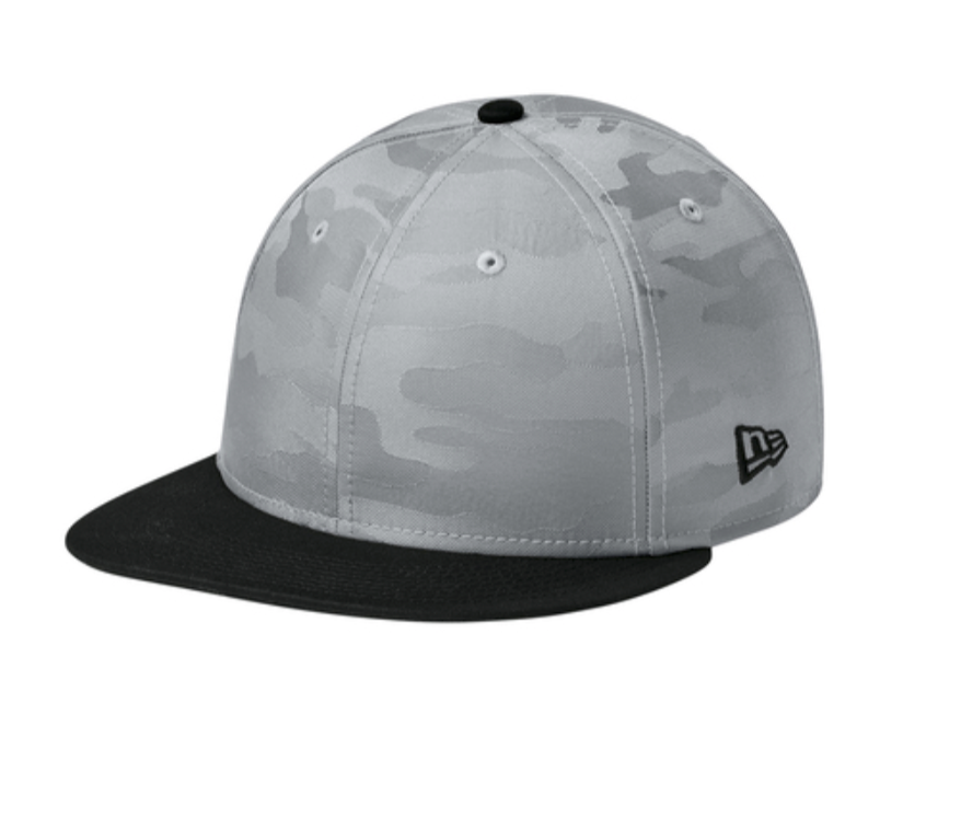 New Era® Camo Flat Bill Snapback Cap-NE407