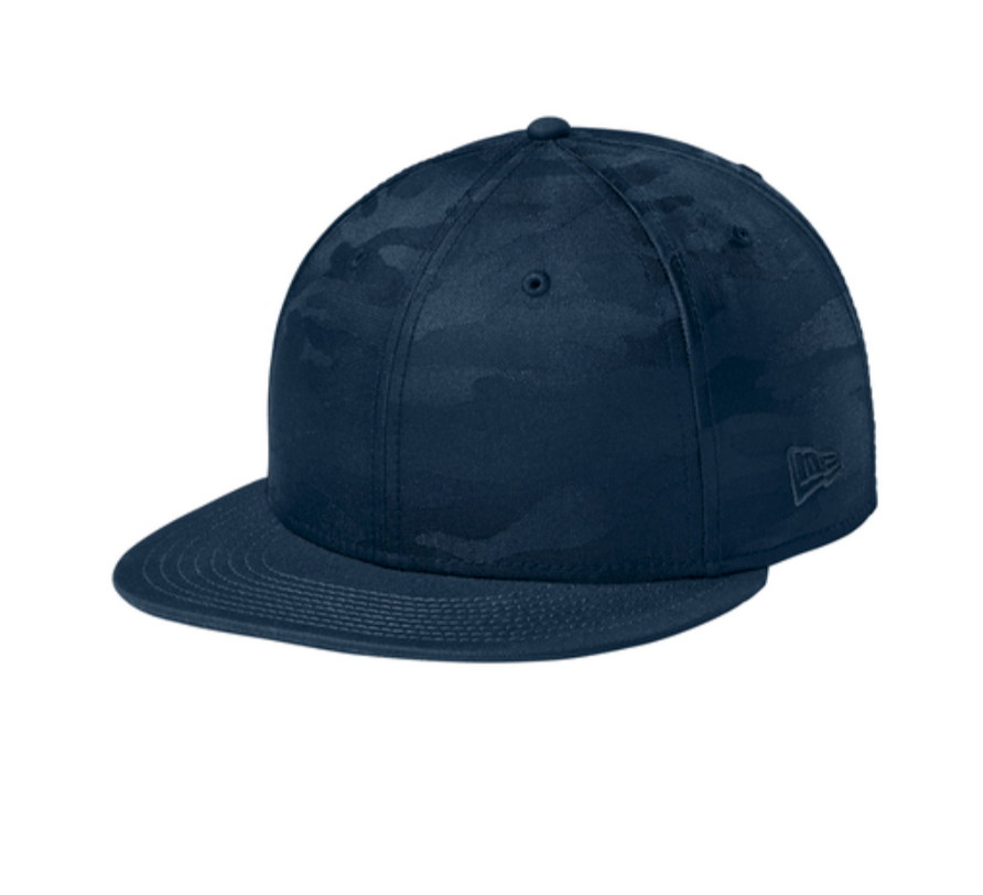 New Era® Camo Flat Bill Snapback Cap-NE407