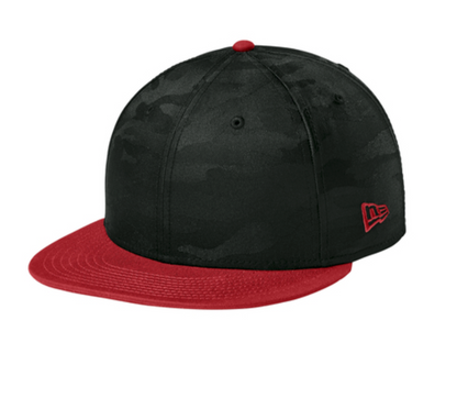 New Era® Camo Flat Bill Snapback Cap-NE407