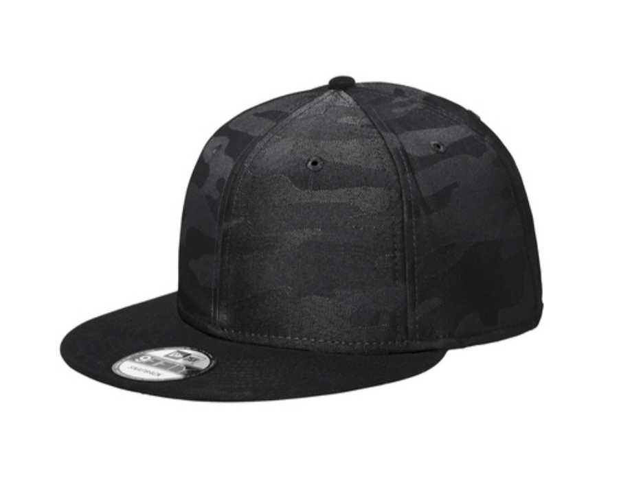 New Era® Camo Flat Bill Snapback Cap-NE407