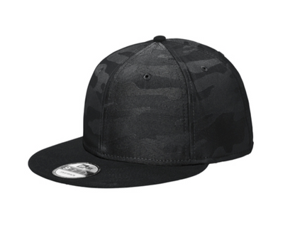 New Era® Camo Flat Bill Snapback Cap-NE407