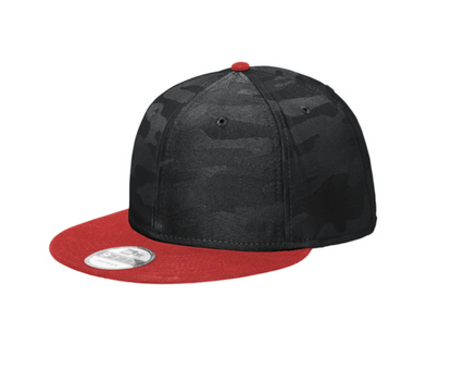 New Era® Camo Flat Bill Snapback Cap-NE407