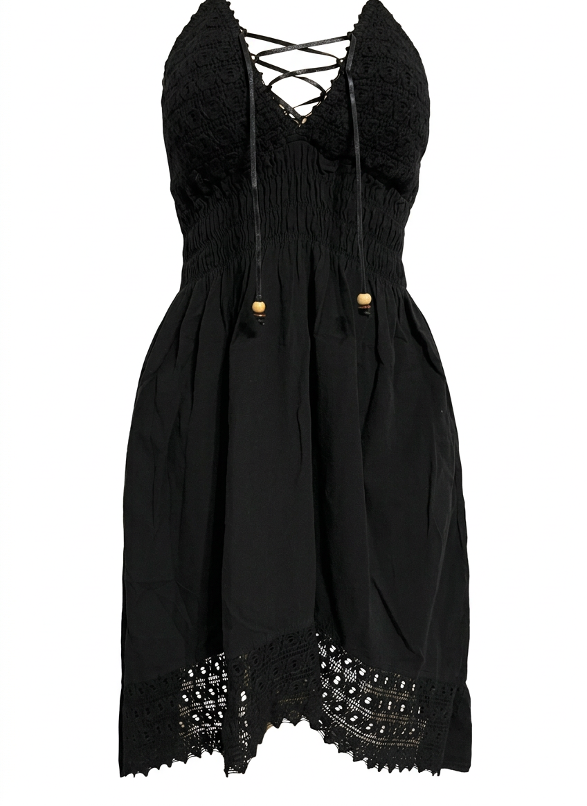 Black dress, close-up with mannequin removed