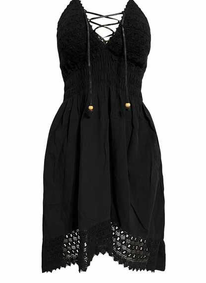 Black dress, close-up with mannequin removed