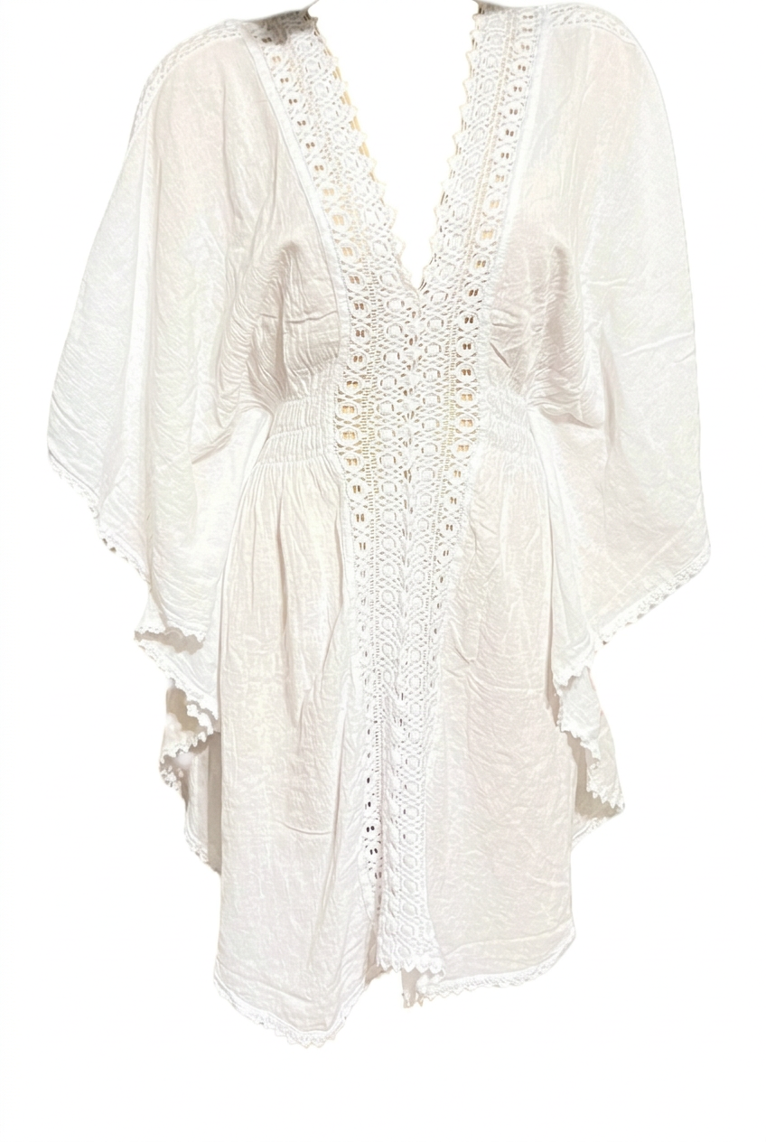 White cover-up, front