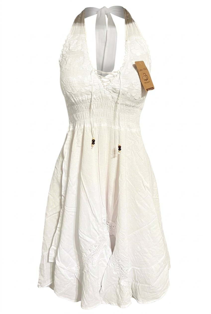 White dress, front view