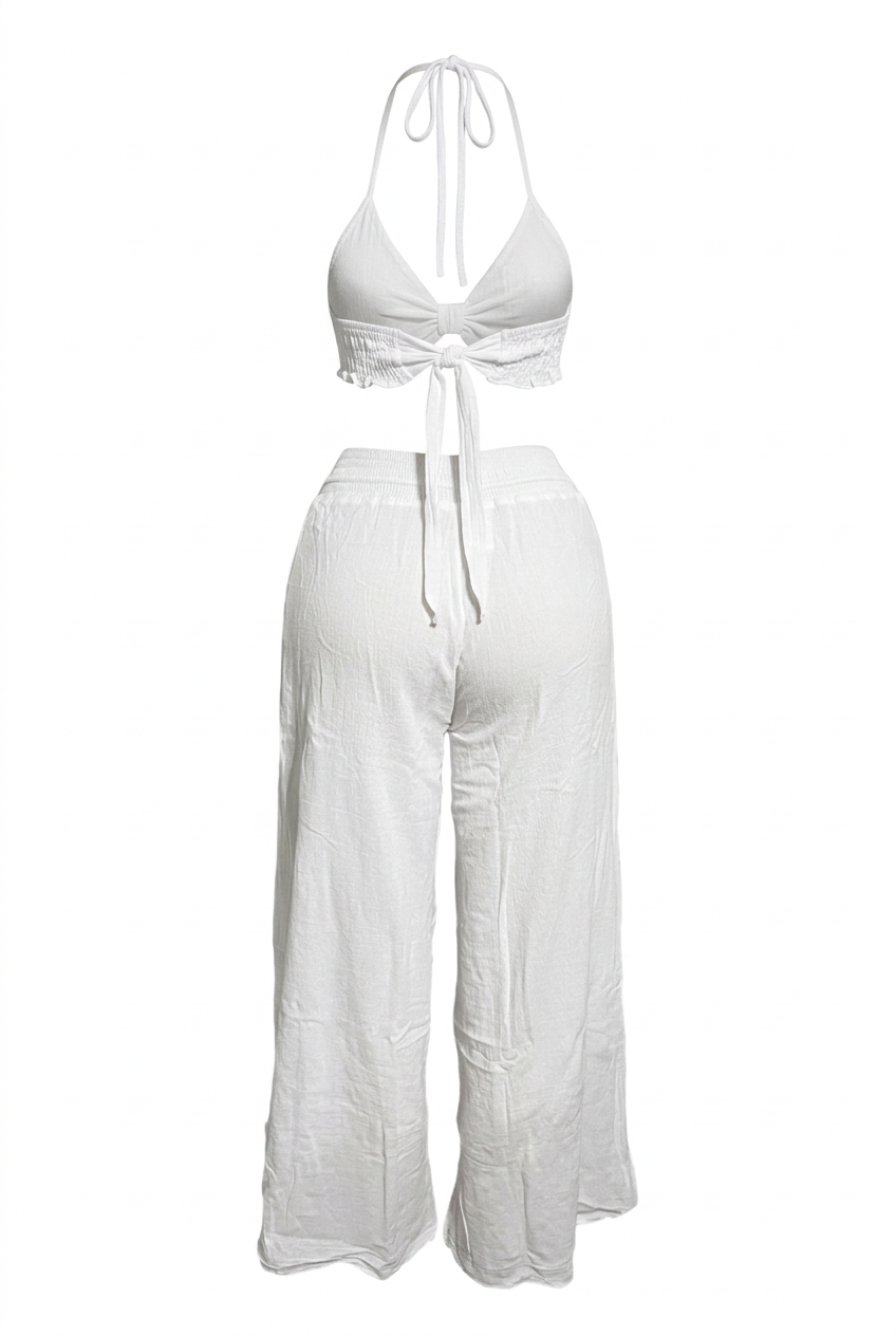 White set, back view