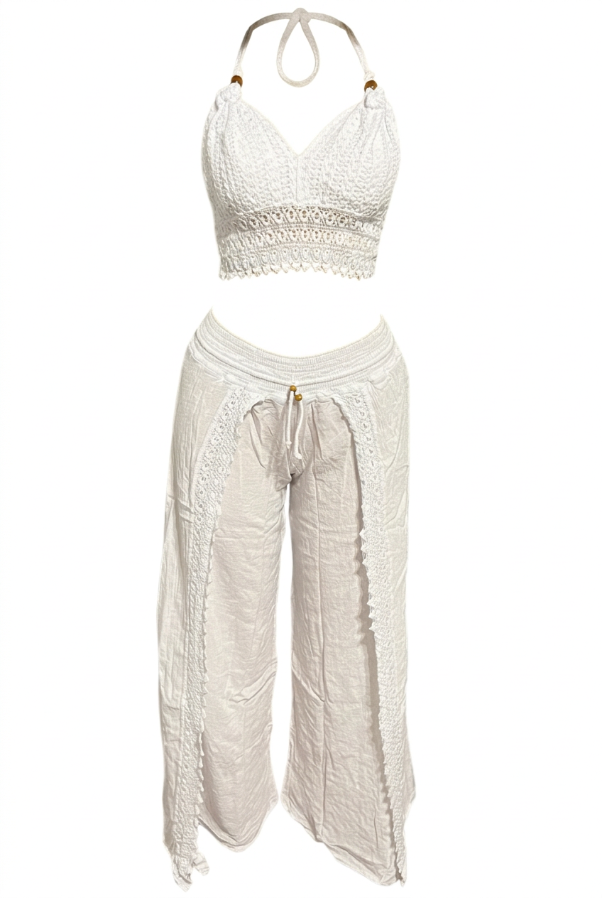 White set, front view