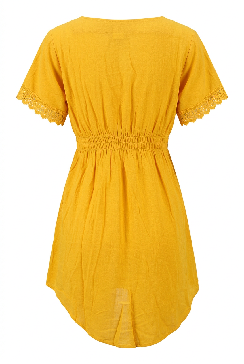 Yellow cover-up, back