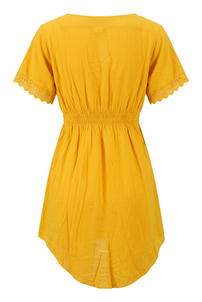 Yellow cover-up, back