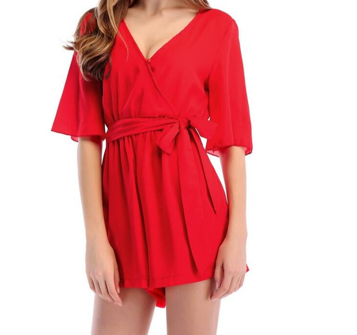 V-NECK ROMPER