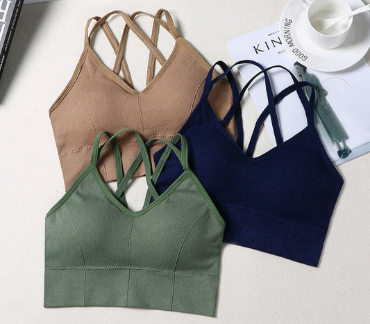 BREATHABLE PUSH-UP SPORTS BRA