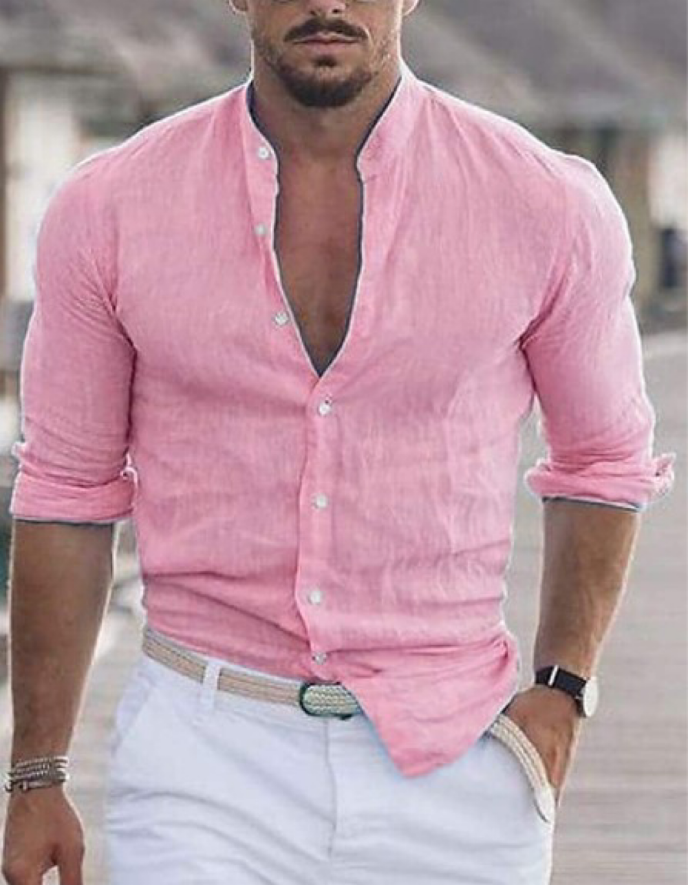 MEN'S CASUAL COTTON LINEN SHIRT